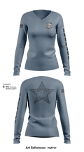 District I Street Crimes 1468514 Women's Long Sleeve V-neck Shirt - 109