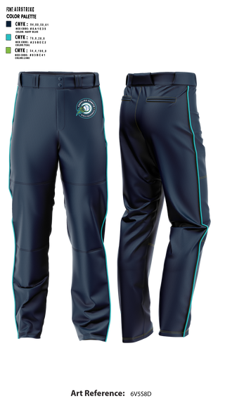 Carolina Comets 9253748 Baseball Pants - 5