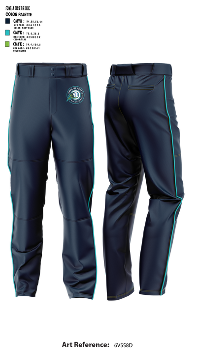 Carolina Comets 9253748 Baseball Pants - 5