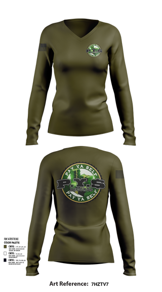 Womens Long Sleeve Vneck Shirt, PAY YA SELF, , Teamtime, Team time, sublimation, custom sports apparel, team uniforms, spirit wear, spiritwear, sports uniforms, custom shirts, team store, custom team store, fundraiser sports, apparel fundraiser