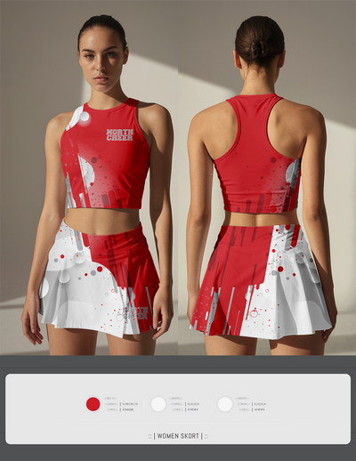 North Attleborough High School Cheer 88392583 Skort - 1