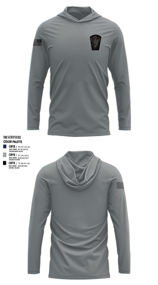 Ocean County Cavemen Long Sleeve Performance Shirt with hood - 2