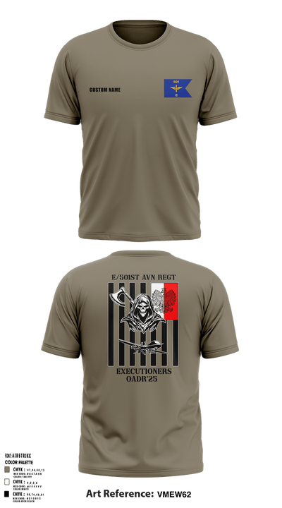 E 501st 1AD, CAB AVMX 23374839 Old School Cotton Feel Shirt - 4