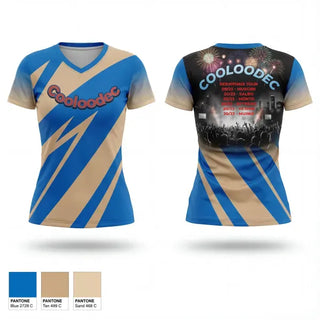 Womens Short Sleeve Vneck Shirt, Cooloodec, , Teamtime, Team time, sublimation, custom sports apparel, team uniforms, spirit wear, spiritwear, sports uniforms, custom shirts, team store, custom team store, fundraiser sports, apparel fundraiser