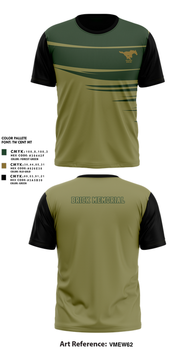 Mustangs 48738134 Short Sleeve Performance Shirt - 8