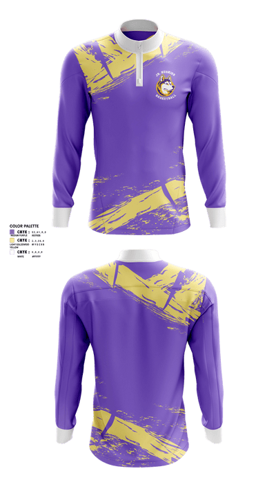 Washington Middle School Jr. Huskies 92271142 Quarter Zip Jacket - 1