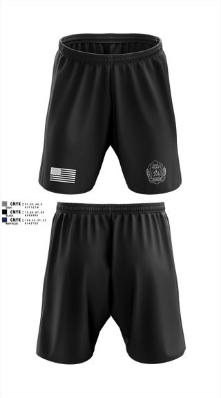 Athletic Shorts With Pockets, Bangor PD, Police, Teamtime, Team time, sublimation, custom sports apparel, team uniforms, spirit wear, spiritwear, sports uniforms, custom shirts, team store, custom team store, fundraiser sports, apparel fundraiser