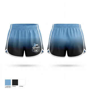 Womens Shorts, Texas select, Softball, Teamtime, Team time, sublimation, custom sports apparel, team uniforms, spirit wear, spiritwear, sports uniforms, custom shirts, team store, custom team store, fundraiser sports, apparel fundraiser
