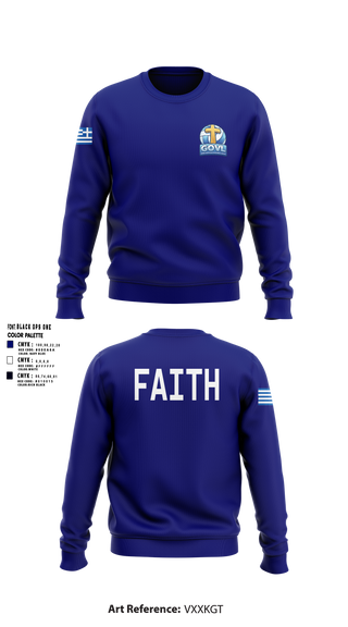 Greek Orthodox Volleyball League 97213591 Crew Neck Sweatshirt - 1