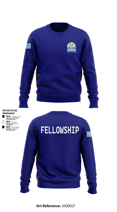 Greek Orthodox Volleyball League 97213591 Crew Neck Sweatshirt - 2