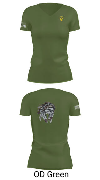 Womens Short Sleeve Vneck Shirt, 6-9 Cavalry Regiment, , Teamtime, Team time, sublimation, custom sports apparel, team uniforms, spirit wear, spiritwear, sports uniforms, custom shirts, team store, custom team store, fundraiser sports, apparel fundraiser