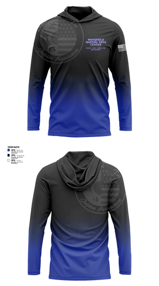 Mansfield Martial Arts Center Long Sleeve hooded sunshirt - 34