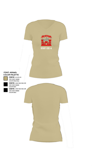 Womens Short Sleeve Vneck Shirt, 571st CEC-A, , Teamtime, Team time, sublimation, custom sports apparel, team uniforms, spirit wear, spiritwear, sports uniforms, custom shirts, team store, custom team store, fundraiser sports, apparel fundraiser
