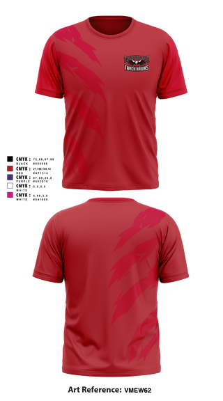 Carolina Track Hawks Short Sleeve Performance Shirt - 5