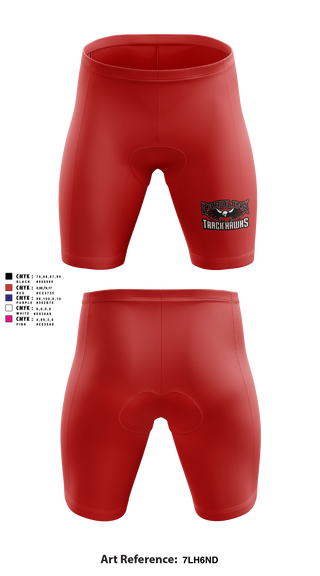 Carolina Track Hawks Men's Compression Shorts - 6