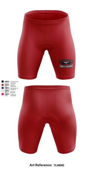 Carolina Track Hawks Men's Compression Shorts - 6