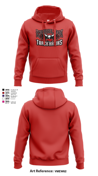 Carolina Track Hawks Hoodie - 5