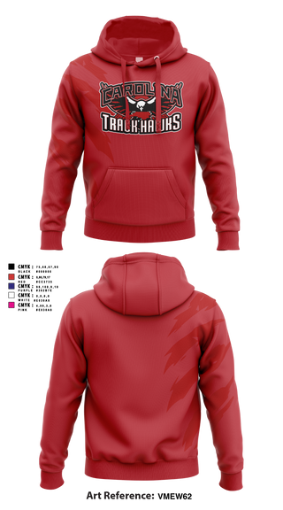 Carolina Track Hawks Hoodie - 5