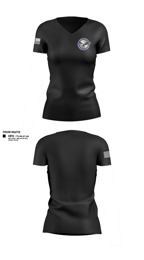 Womens Short Sleeve Vneck Shirt, Carroll County Emergency Communications, Police, Teamtime, Team time, sublimation, custom sports apparel, team uniforms, spirit wear, spiritwear, sports uniforms, custom shirts, team store, custom team store, fundraiser sports, apparel fundraiser
