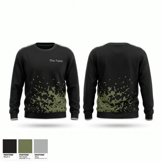 Crew Neck Sweatshirt, The Farm, Baseball, Teamtime, Team time, sublimation, custom sports apparel, team uniforms, spirit wear, spiritwear, sports uniforms, custom shirts, team store, custom team store, fundraiser sports, apparel fundraiser