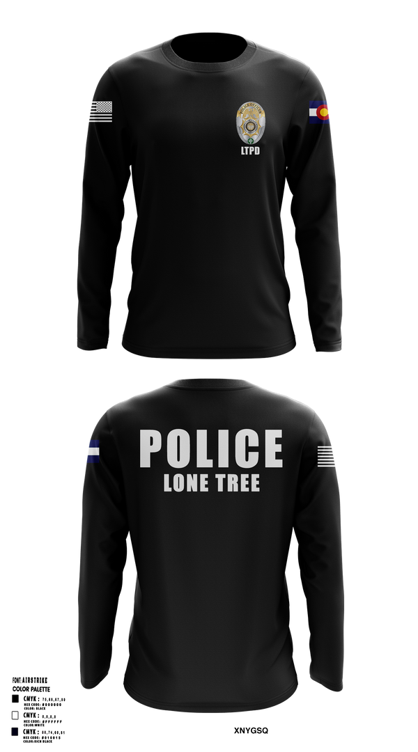 Lone Tree Police Department Long Sleeve Performance Shirt - 5