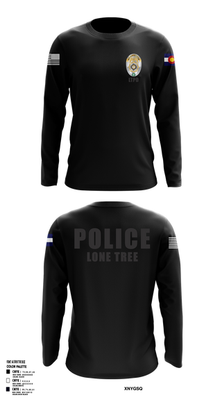 Lone Tree Police Department Long Sleeve Performance Shirt - 6