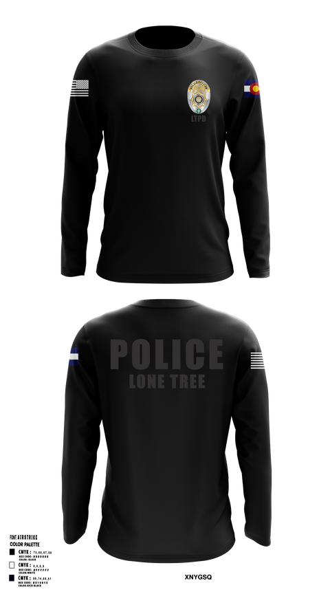 Lone Tree Police Department Long Sleeve Performance Shirt - 6