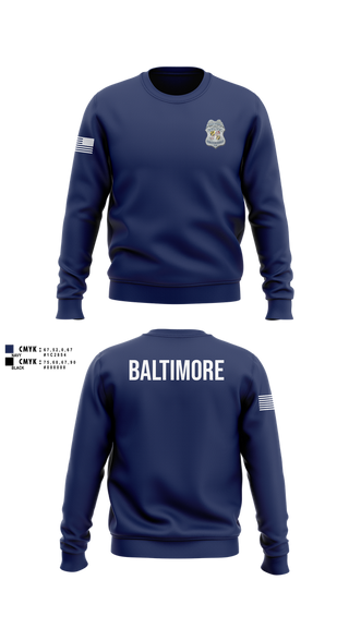 Crew Neck Sweatshirt, team name, Police, Teamtime, Team time, sublimation, custom sports apparel, team uniforms, spirit wear, spiritwear, sports uniforms, custom shirts, team store, custom team store, fundraiser sports, apparel fundraiser