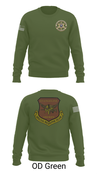 Crew Neck Sweatshirt, Evangeline Parish Sheriffs Office S.R.T, Police, Teamtime, Team time, sublimation, custom sports apparel, team uniforms, spirit wear, spiritwear, sports uniforms, custom shirts, team store, custom team store, fundraiser sports, apparel fundraiser