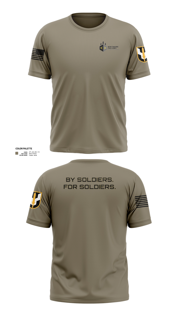 Short Sleeve Performance Shirt, Army Software Factory, Army, Teamtime, Team time, sublimation, custom sports apparel, team uniforms, spirit wear, spiritwear, sports uniforms, custom shirts, team store, custom team store, fundraiser sports, apparel fundraiser