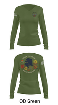 RCKT BTRY D 2nd BN 14th MAR 78897575 Women's Long Sleeve V-neck Shirt - 57