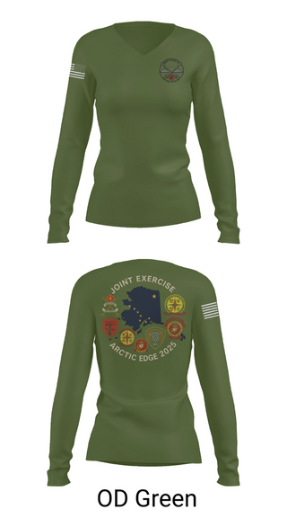 Womens Long Sleeve Vneck Shirt, RCKT BTRY D 2nd BN 14th MAR, Marines, Teamtime, Team time, sublimation, custom sports apparel, team uniforms, spirit wear, spiritwear, sports uniforms, custom shirts, team store, custom team store, fundraiser sports, apparel fundraiser