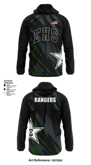 Estacada High School Wrestling Windbreaker - 1