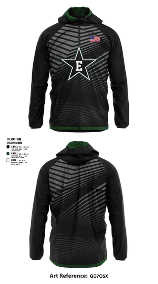 Estacada High School Wrestling Windbreaker - 3