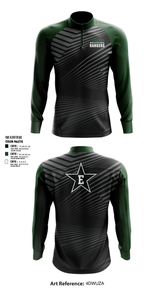 Estacada High School Wrestling Quarter Zip Jacket - 1