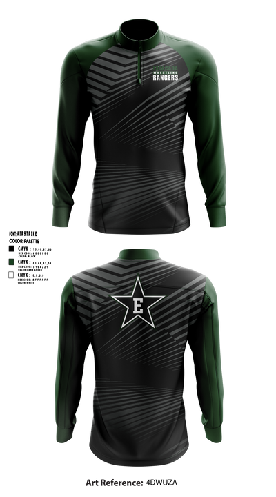 Estacada High School Wrestling Quarter Zip Jacket - 1