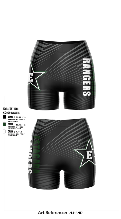 Estacada High School Wrestling Women's Compression Shorts - 1