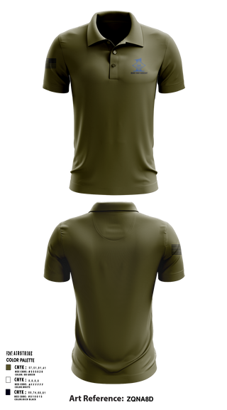 Minot First Sergeants Short Sleeve Performance Polo - 10