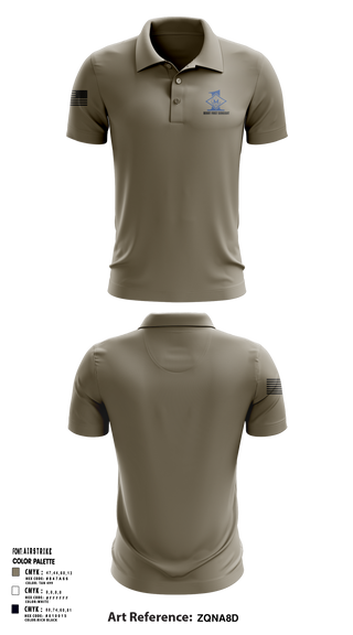 Minot First Sergeants Short Sleeve Performance Polo - 12