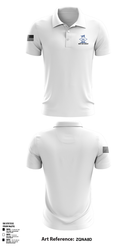 Minot First Sergeants Short Sleeve Performance Polo - 6