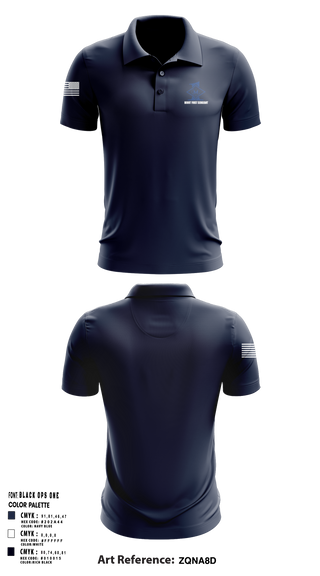 Minot First Sergeants Short Sleeve Performance Polo - 9
