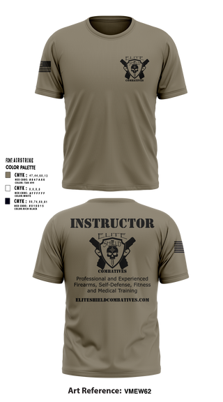 Elite Shield Combatives Short Sleeve Performance Shirt - 2 (For Instructors ONLY)
