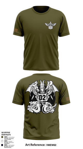 96 LRS D Flight Short Sleeve Performance Shirt - 5