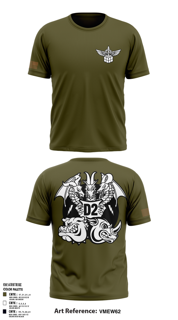 96 LRS D Flight Short Sleeve Performance Shirt - 5