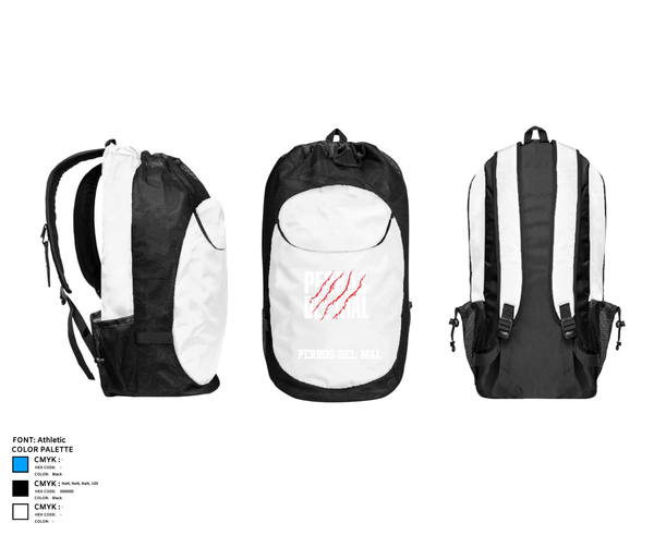 Gear Bag, PERROS DEL MAL, Men's Soccer, Teamtime, Team time, sublimation, custom sports apparel, team uniforms, spirit wear, spiritwear, sports uniforms, custom shirts, team store, custom team store, fundraiser sports, apparel fundraiser