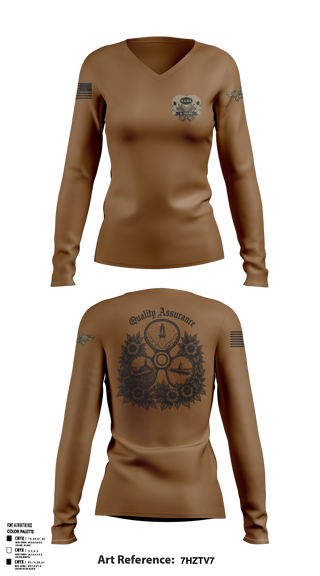 NSSF Women's Long Sleeve V-neck Shirt - 1