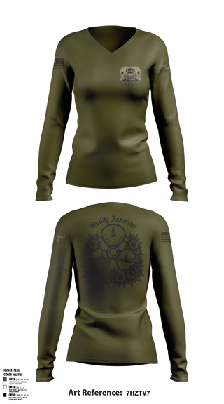 NSSF Women's Long Sleeve V-neck Shirt - 2