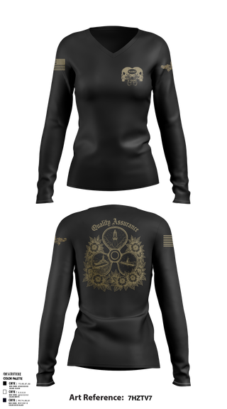 NSSF Women's Long Sleeve V-neck Shirt - 3