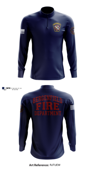 Alert Fire Company 1 Quarter Zip Jacket - 1