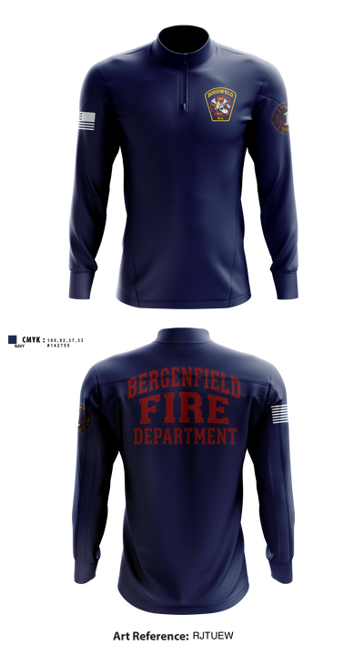 Alert Fire Company 1 Quarter Zip Jacket - 1
